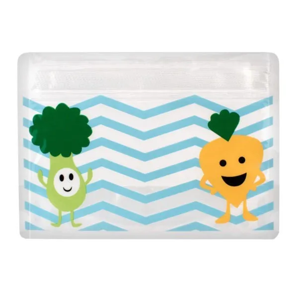 [2-Pack] Dr. Brown’s Tummy Grumbles Reusable Snack Bags, 3-Pack