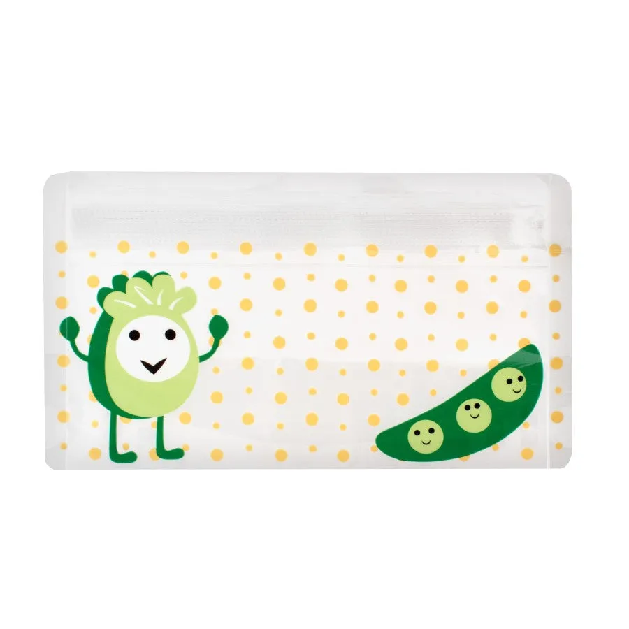 [2-Pack] Dr. Brown’s Tummy Grumbles Reusable Snack Bags, 3-Pack