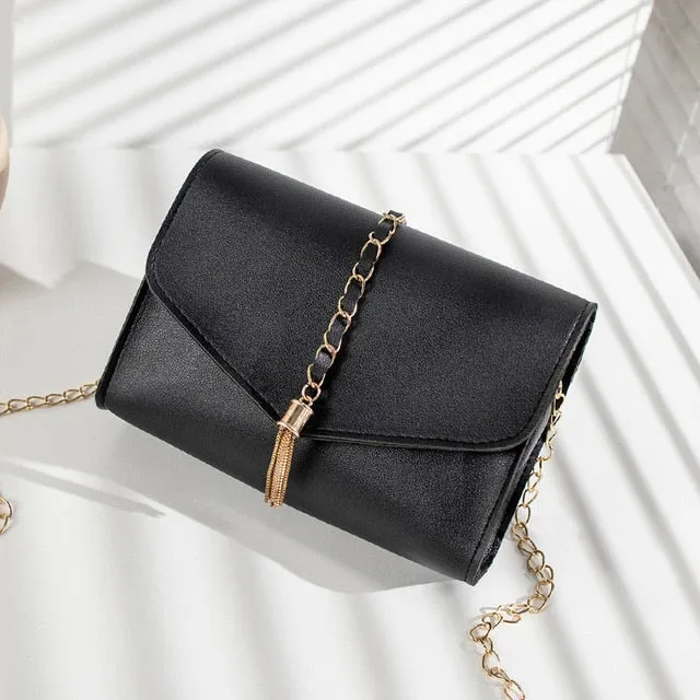 2019 New Women Messenger Bags Solid Chain Shoulder Bags Women Handbags Crossbody Bags