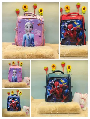 3D Cartoon Design School Bags.