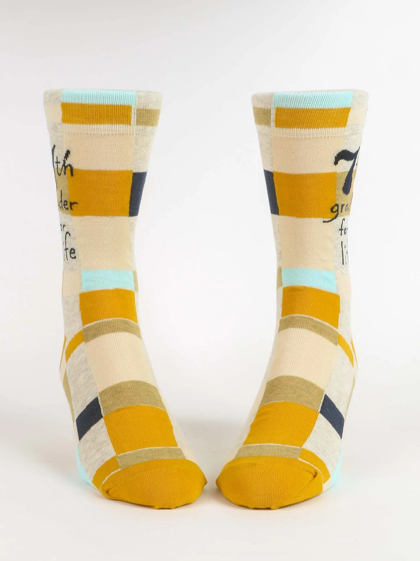 7th Grader For Life M-Crew Socks