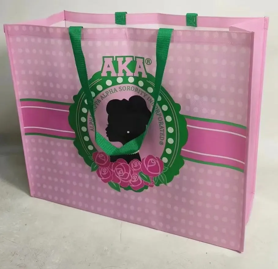 AKA Extra Large Shopper Bags - cameo design- Set of 2 bags