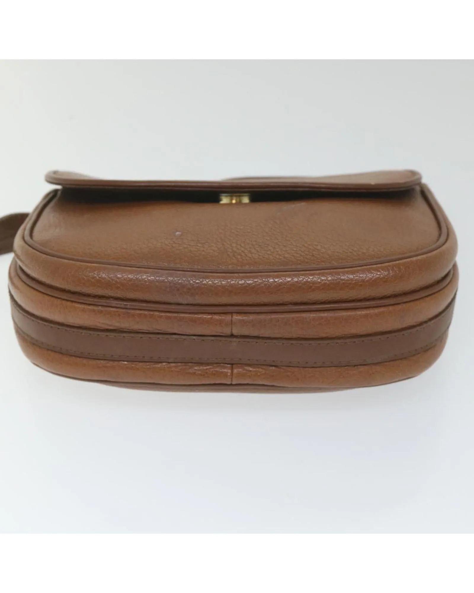 Authentic Brown Leather Shoulder Bag