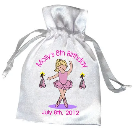 Ballet or Dance Favor Bag - Ballerina Design