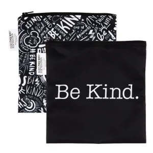 Bumkins BK1423  Reusable Snack Bag  Lg. 2pk Be Kind