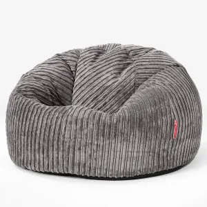 Classic Bean Bag Chair - Cord Graphite Grey