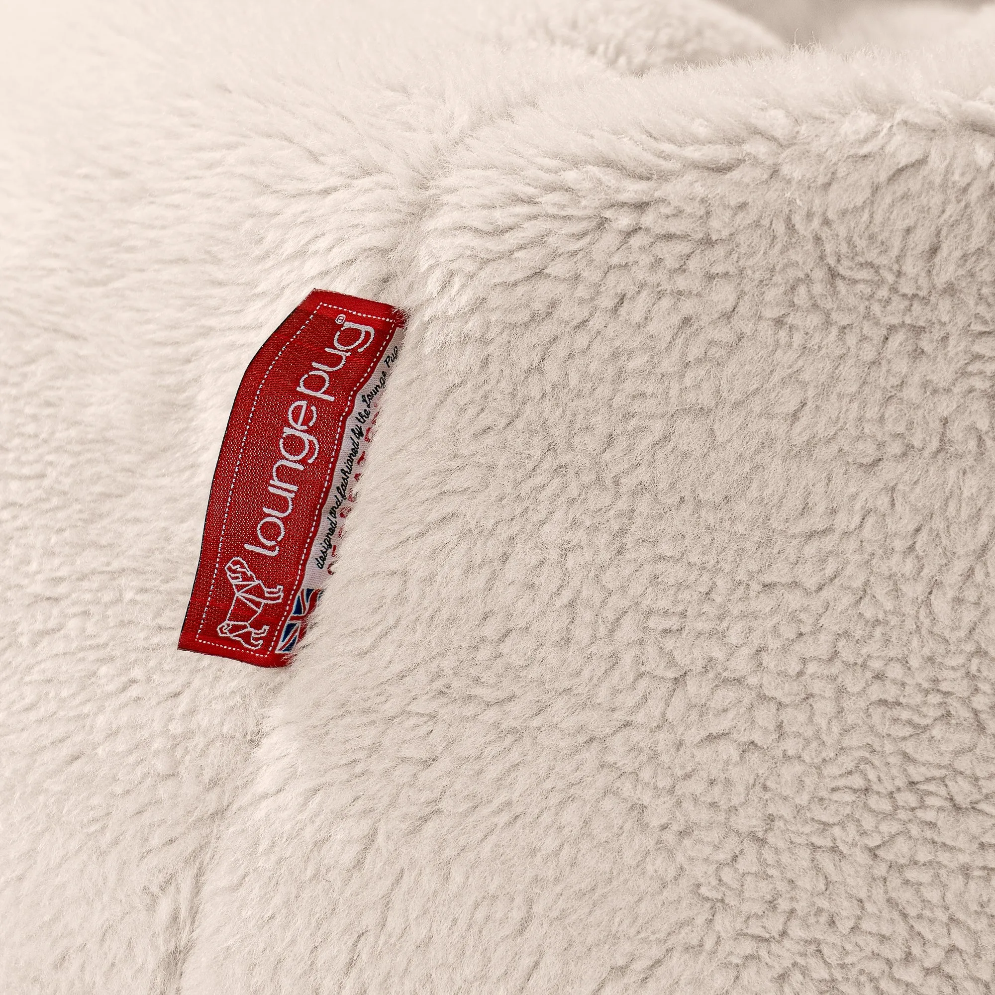 Classic Bean Bag Chair - Teddy Faux Fur Cream