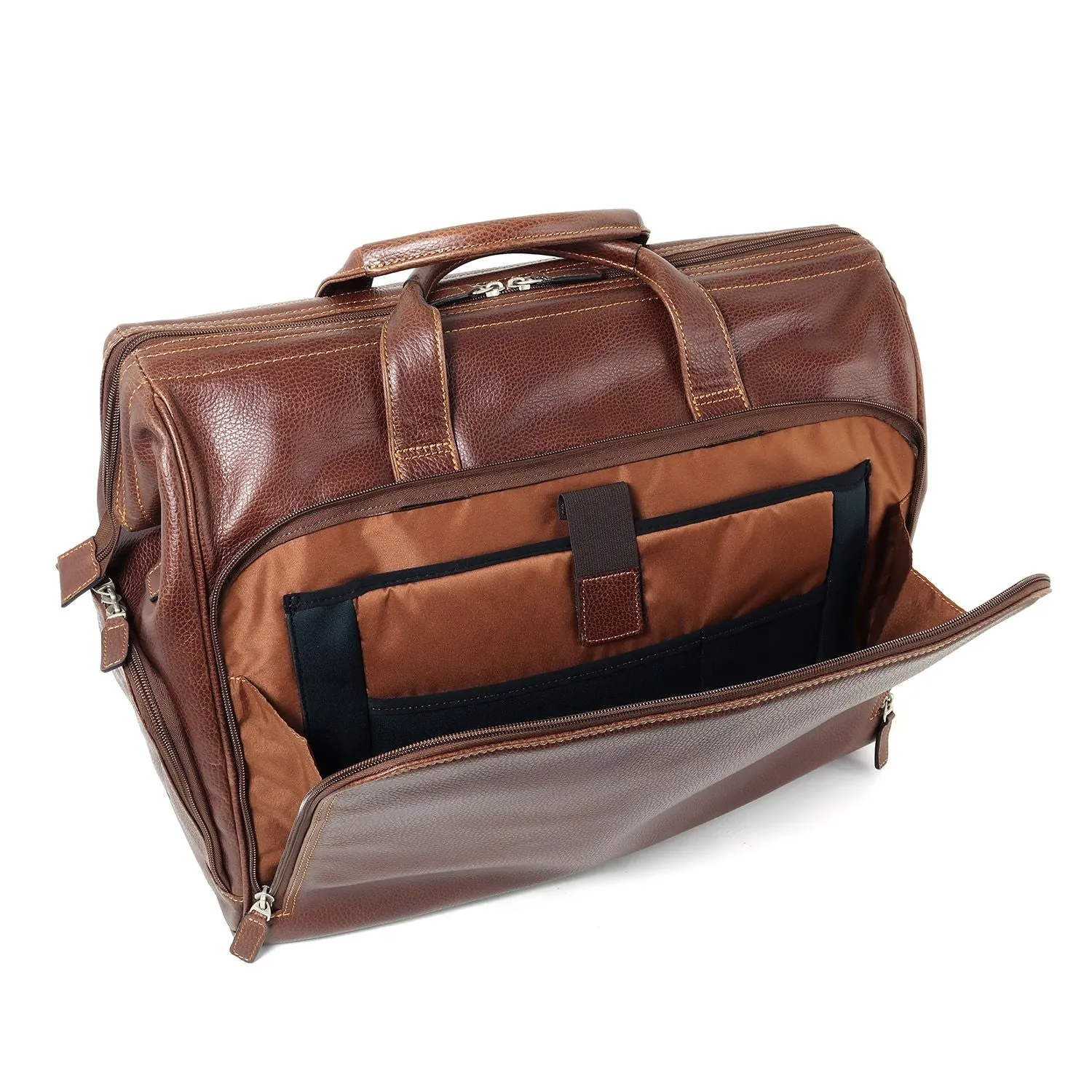 Classico Collection Tumbled Leather Club Bag