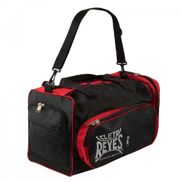 Cleto Reyes Embroidered Logo Black & Red Gym Bag