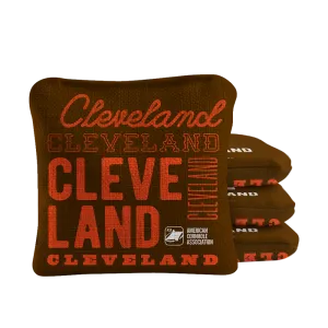 Cleveland Football Vintage Gameday Synergy Pro Cornhole Bags