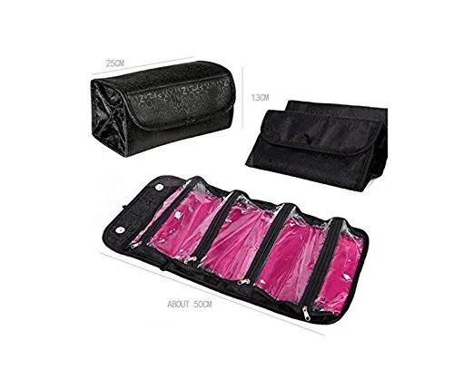 Cosmetic Jewellery Toiletry Roll-up Hanging Bag