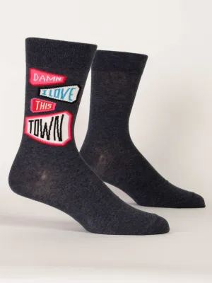 Damn I Love This Town M-Crew Socks