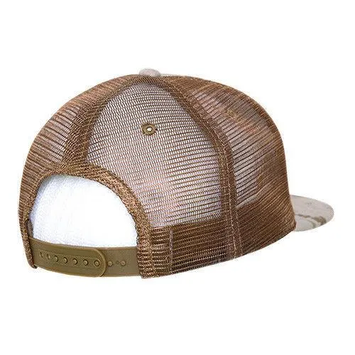 Decky Flat Bill Camouflage Cotton Foam Mesh Trucker Hats Caps Snapback Unisex