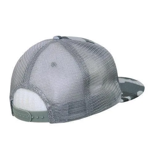 Decky Flat Bill Camouflage Cotton Foam Mesh Trucker Hats Caps Snapback Unisex