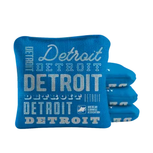 Detroit Football Vintage Gameday Synergy Pro Cornhole Bags