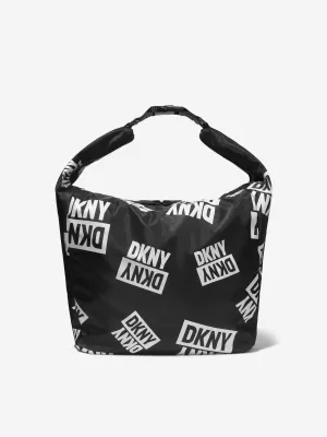 DKNY Girls Logo Print Bag in Black