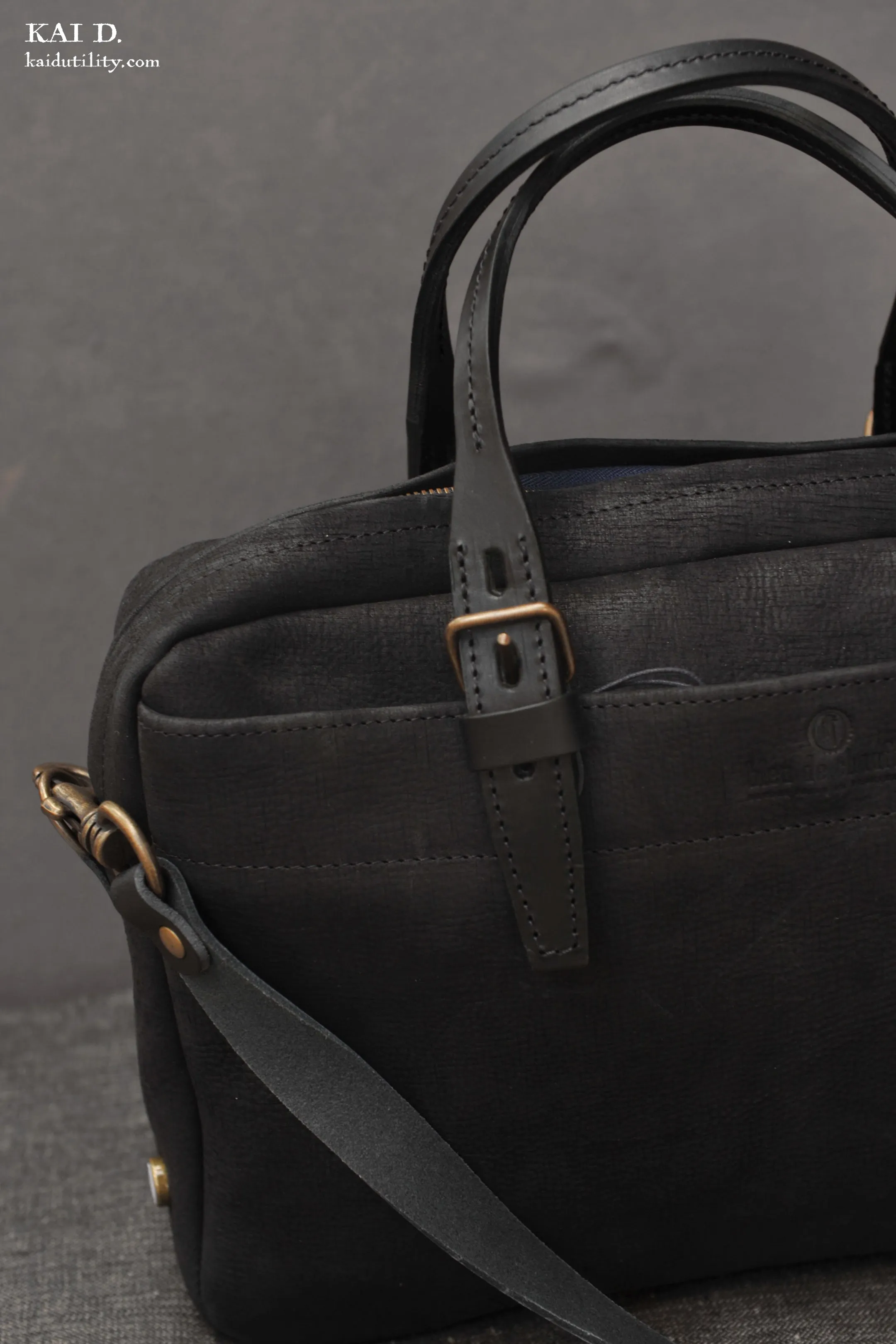 Folder Business Bag - Wax Black