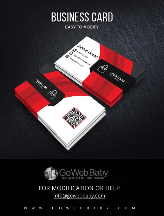 Handbag business card for website marketing