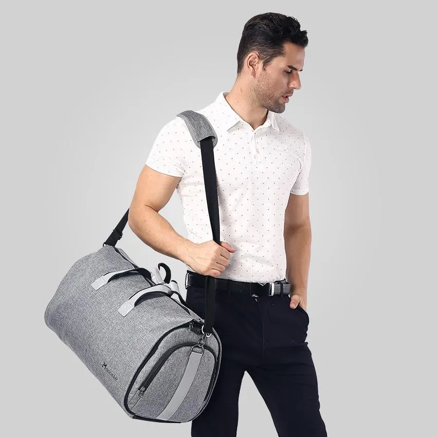 High Capacity Travel Carry On Roll Up Garment Barrel Duffel Bag