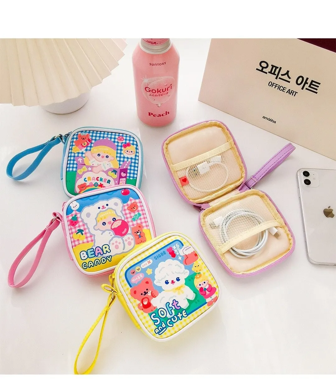 Kawaii Charger Carrying Case