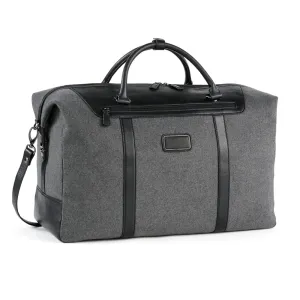 Metropolitan Felt Travel Satchel with Leather Trim