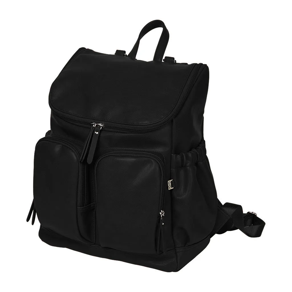 OiOi Signature Nappy Backpack Faux Leather black