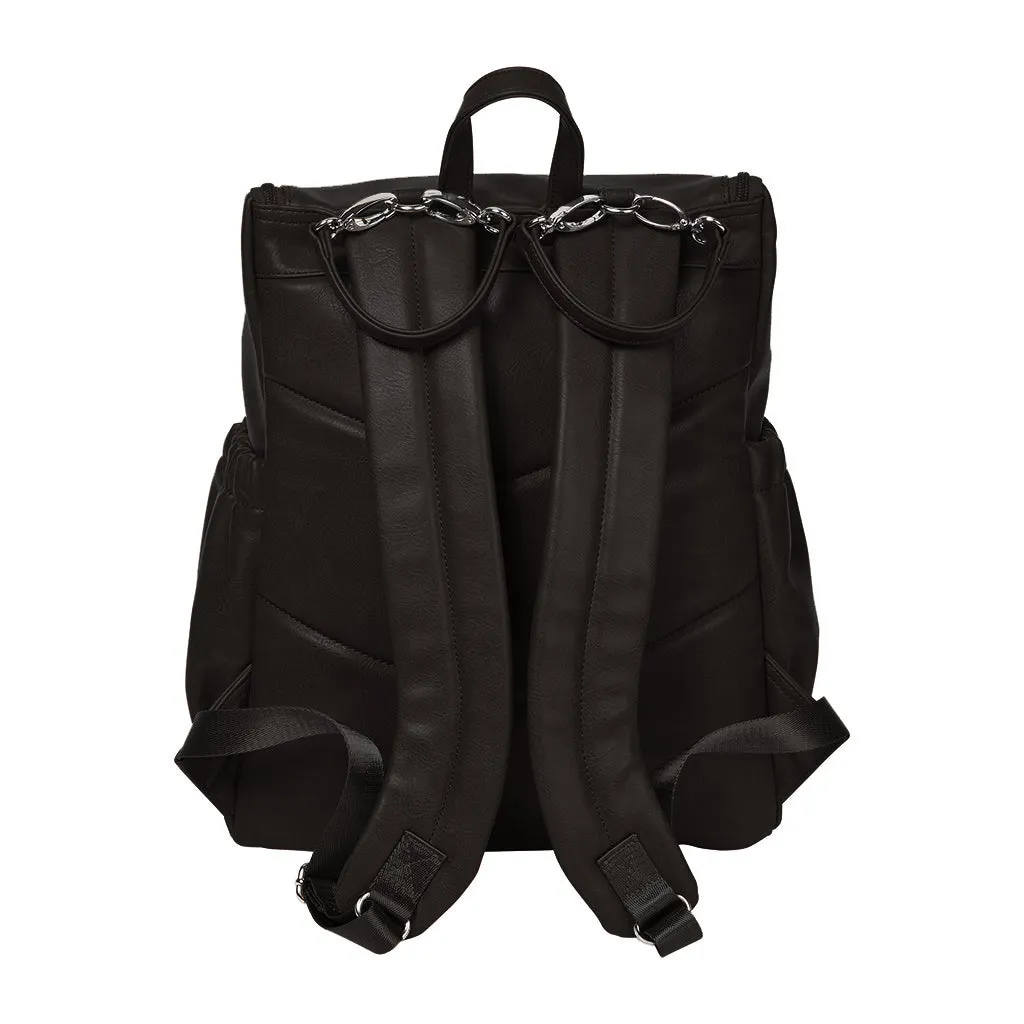 OiOi Signature Nappy Backpack Faux Leather black