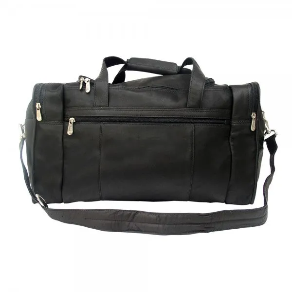 Piel Leather Travel Duffel with Side Pockets Assorted Colors