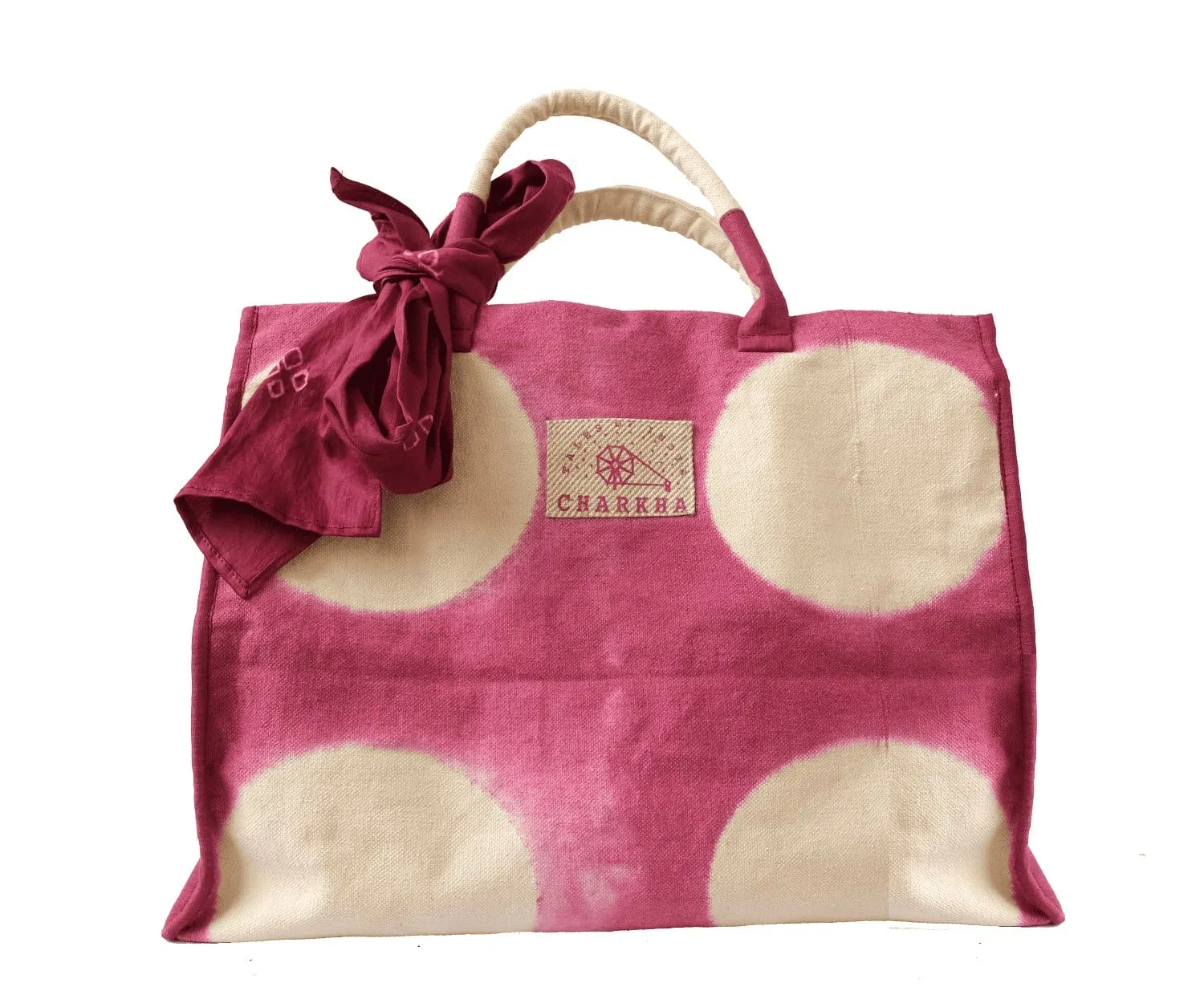 Red Tie Dye Tote Bag