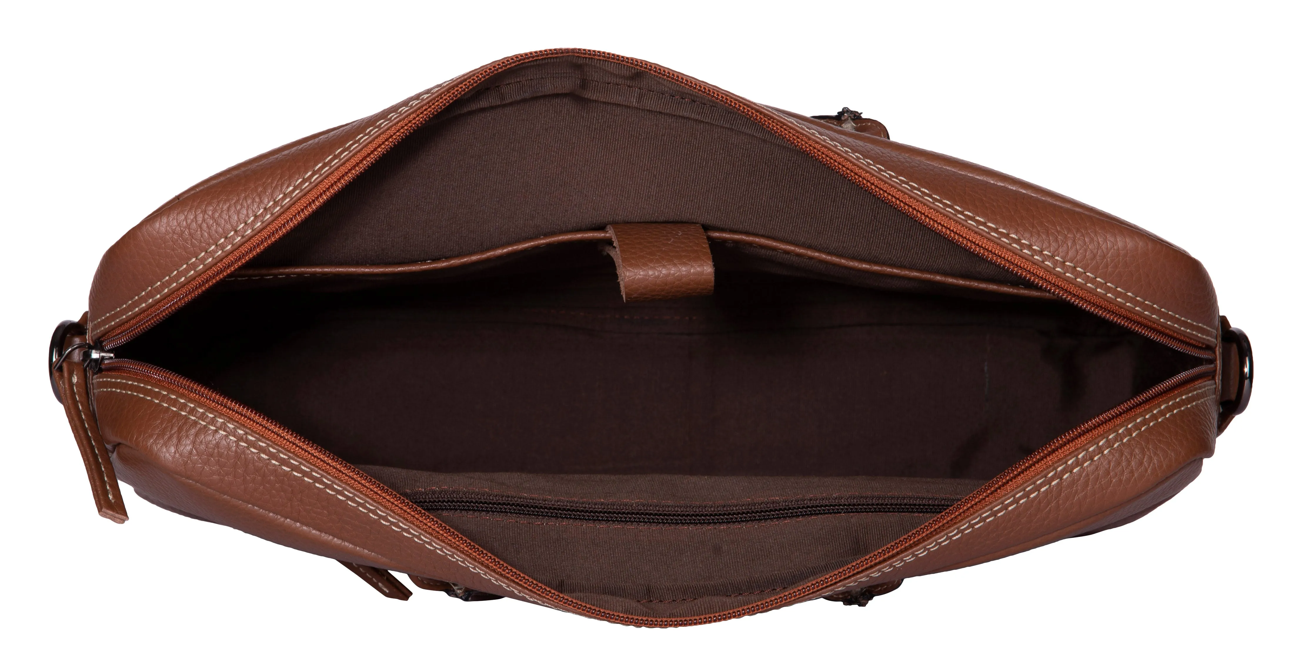 RL Oliver Mens Leather Business  Messenger Bag