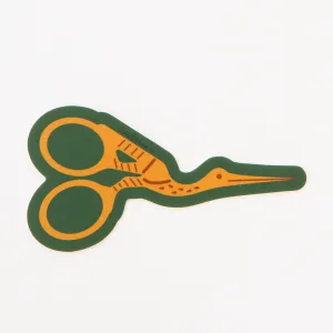 Sarah Hearts - Stork Embroidery Scissor Sticker