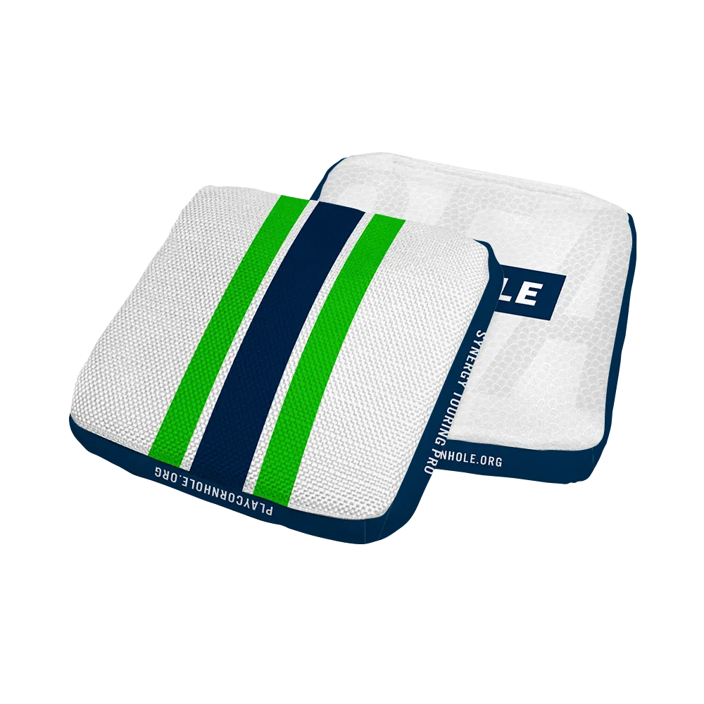 Seattle Football Gameday Stripes Synergy Edge Cornhole Bags