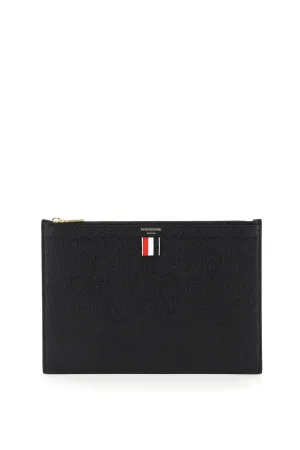 Thom browne leather medium document holder pouch