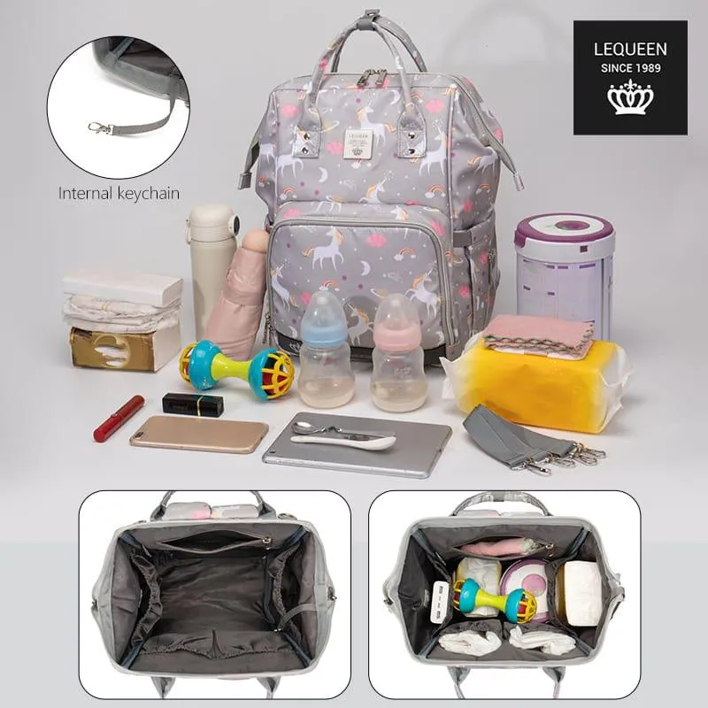 Unicorns Lequeen Diamond 7TH Edition Waterproof Original Diaper Bag