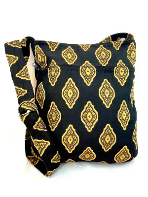 Urban Portfolio in Black and Gold Medallion Jacquard