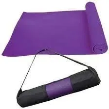 Yoga Bag Mat Carry Exercise Mat Carrying Cover with Strap - Black, (Fit Upto 6mm Yoga mat)