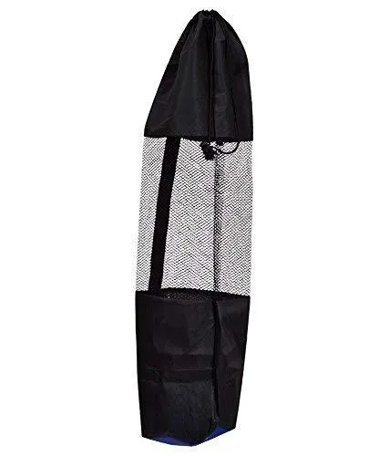 Yoga Bag Mat Carry Exercise Mat Carrying Cover with Strap - Black, (Fit Upto 6mm Yoga mat)